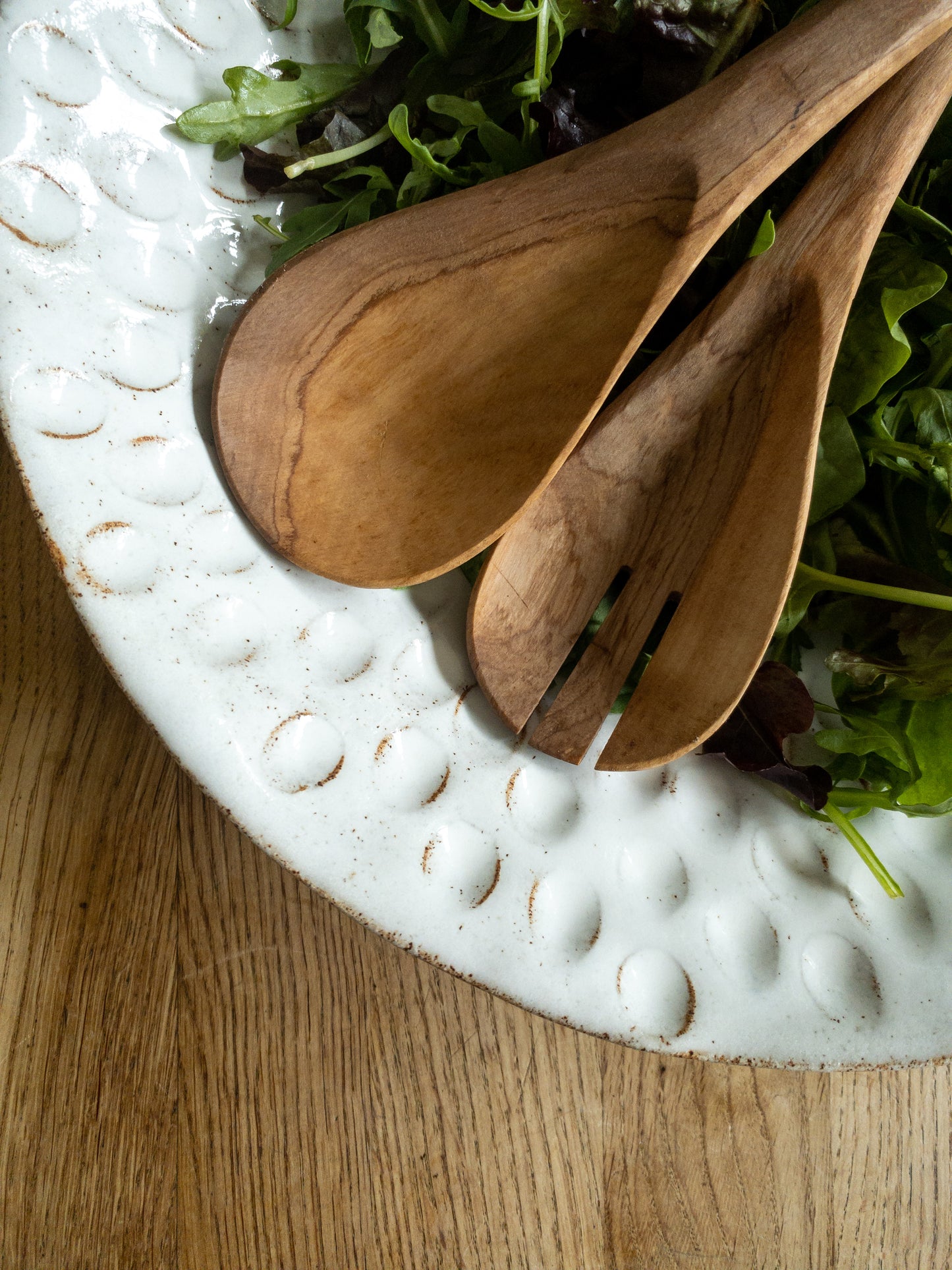 Black and White Salad Servers