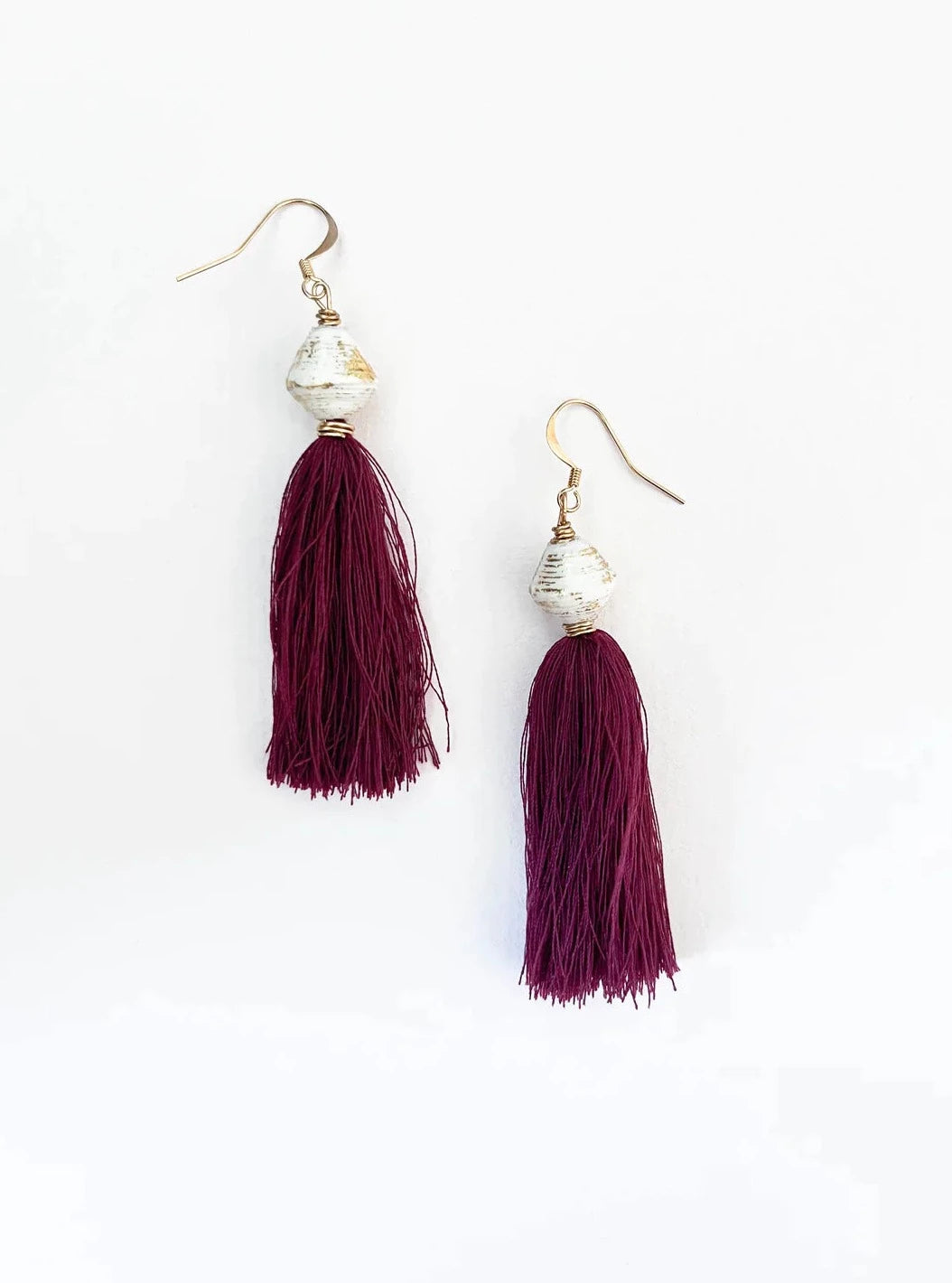 Maroon Tassels