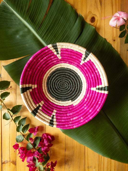 Fruit Bowl in Pink and Green